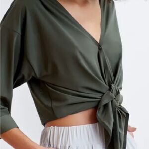 ADAY That’s a Wrap Shirt in green